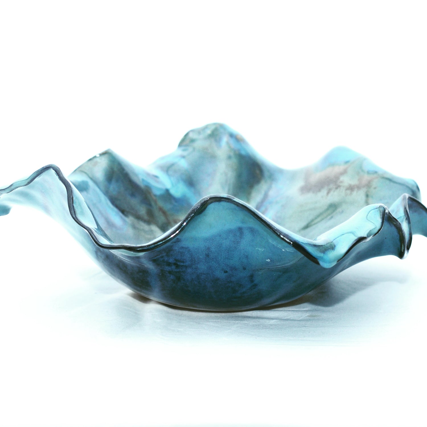 Katie Manekshaw Ceramic Sculpture Mollusk and Stone