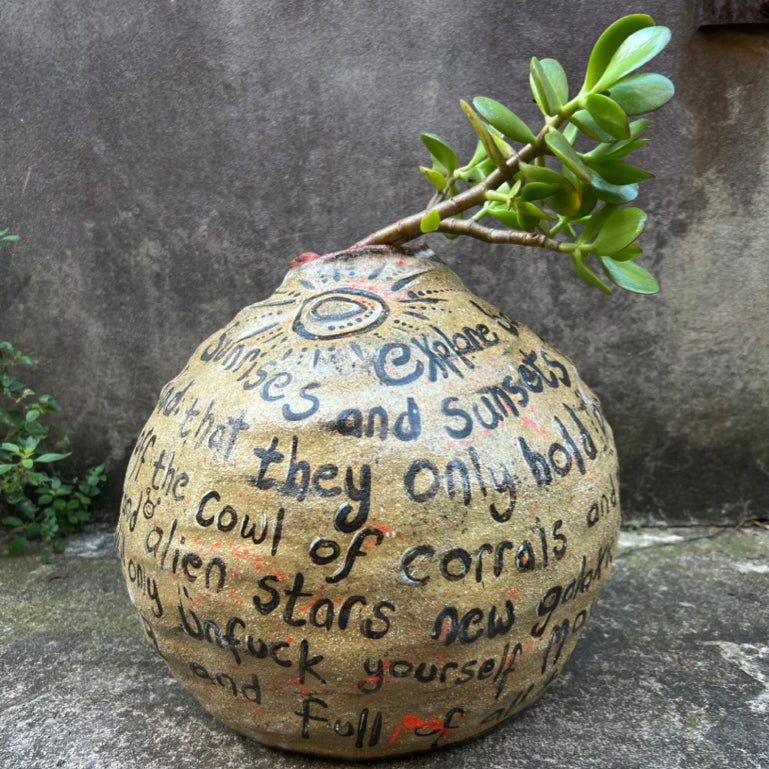 Poet & Potter Vase - UNFUCK YOURSELF