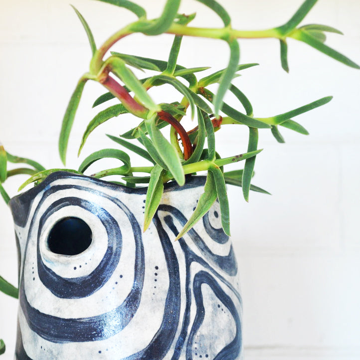 Zebra Fish Vase